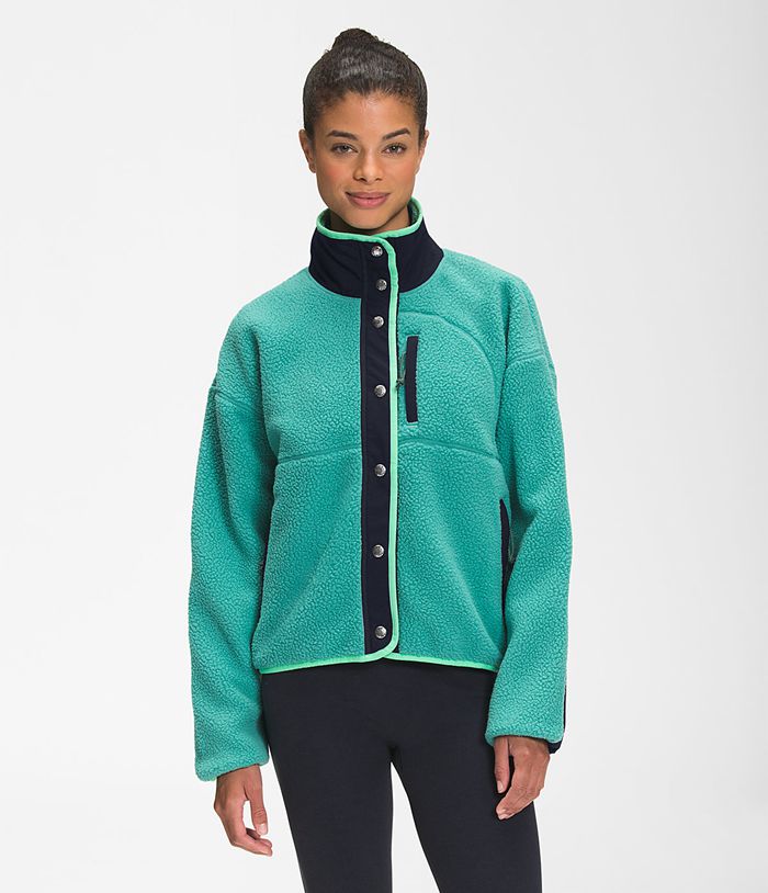 The North Face Womens Softshell Jacket Cragmont Fleece 792ILDHFT - Green